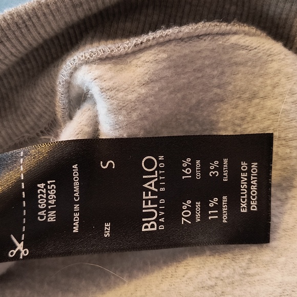 Buffalo David Bitton (S) Sweatshirt Hoodie - Picture 9 of 10